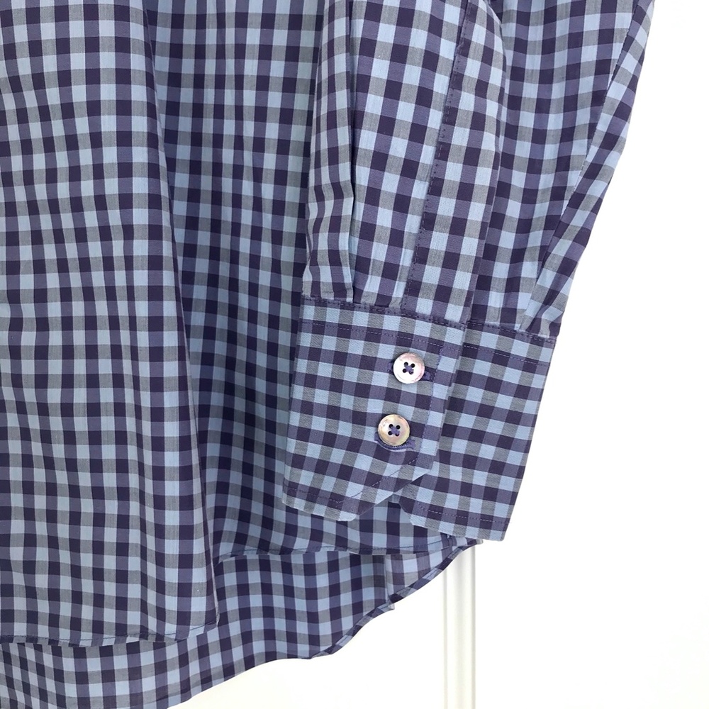 Zachary Prell Gingham Button Down - M - Picture 3 of 5